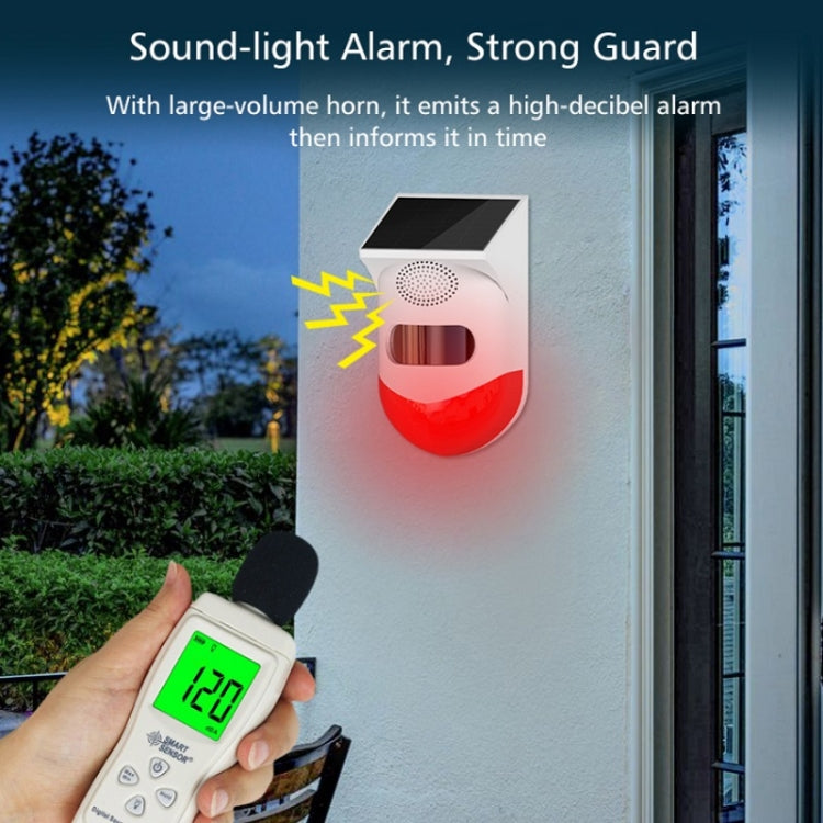 Outdoor Waterproof Solar Infrared Alarm, Spec: