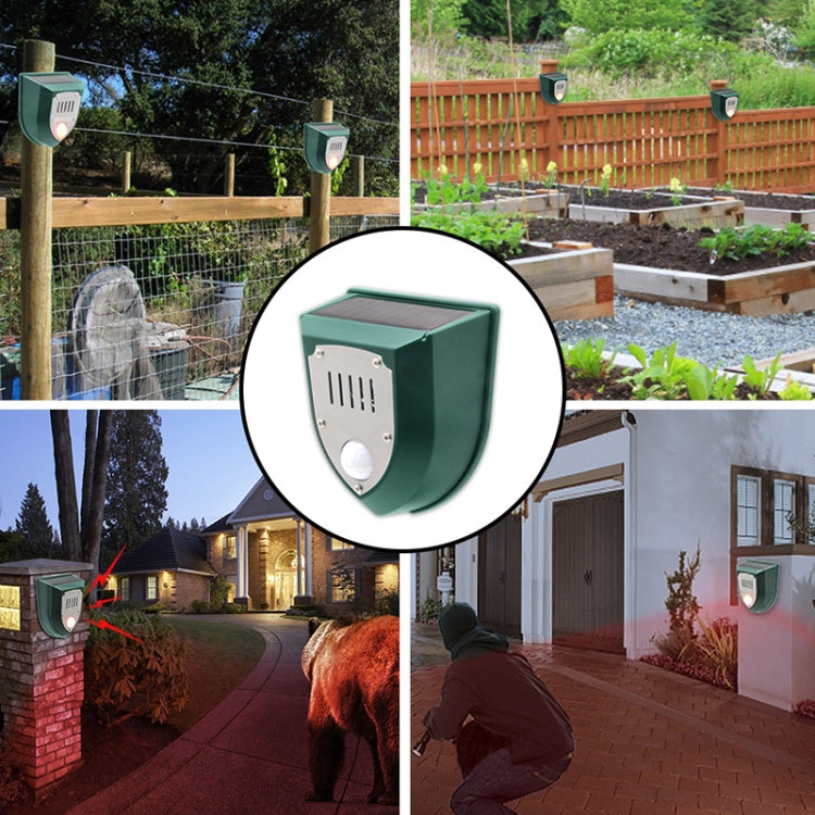 N911M Solar Rouse Alarm Lamp Infrared Induction Animal Drive