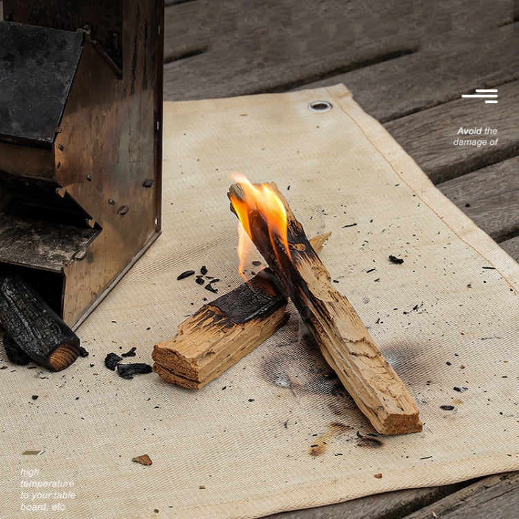 Outdoor Camping Fiberglass Heat Insulation Pad Fireproof Cloth, Size: