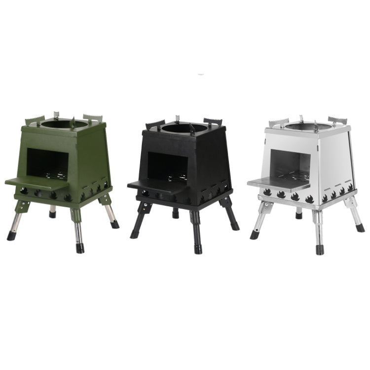 Outdoor Camping Folding Portable Barbecue Wood Stove, Size: