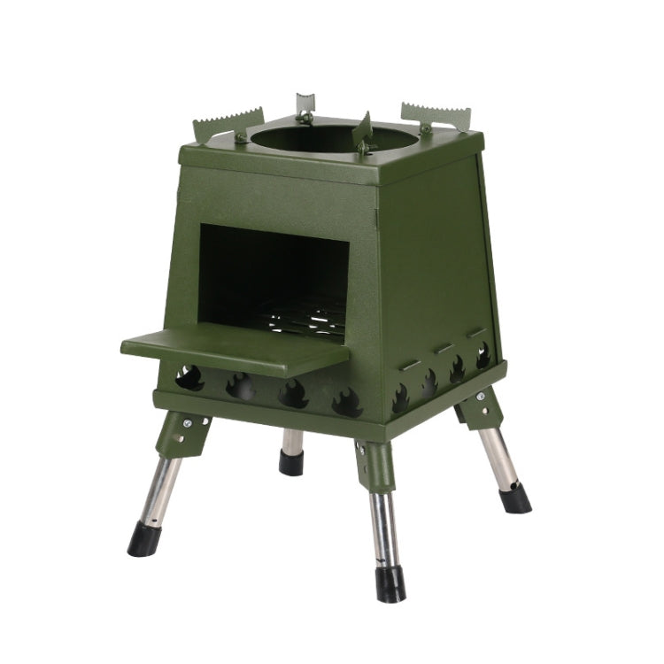 Outdoor Camping Folding Portable Barbecue Wood Stove, Size: