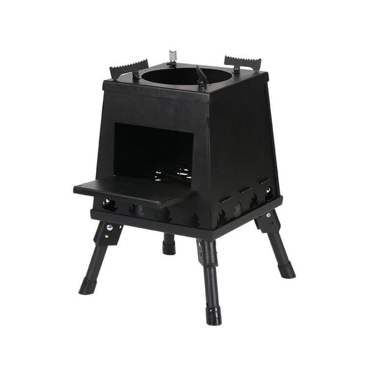 Outdoor Camping Folding Portable Barbecue Wood Stove, Size: