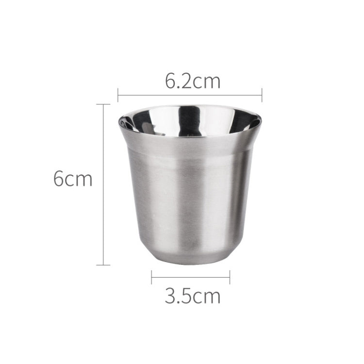 304 Stainless Steel Coffee Capsule Cup Double Insulation Coffee Cup, Style: