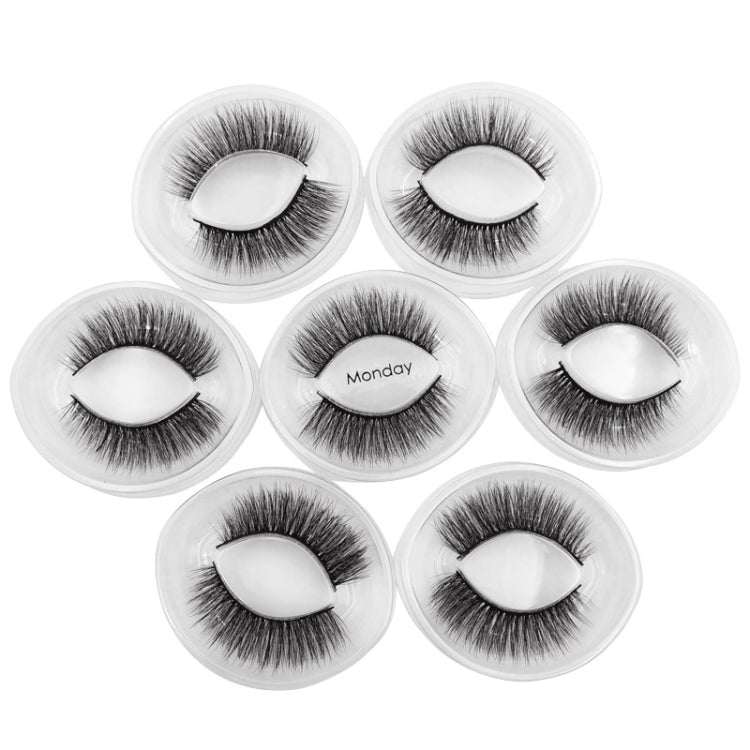 ShidiShangpin 3D Mink False Eyelashes Natural Three-Dimensional 7 Pairs Of Eyelashes Set