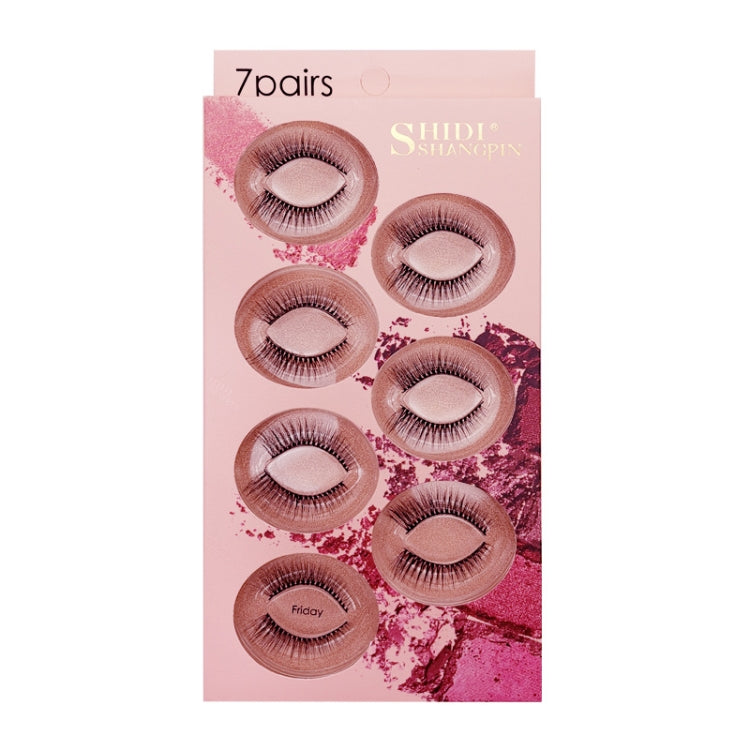 ShidiShangpin 3D Mink False Eyelashes Natural Three-Dimensional 7 Pairs Of Eyelashes Set