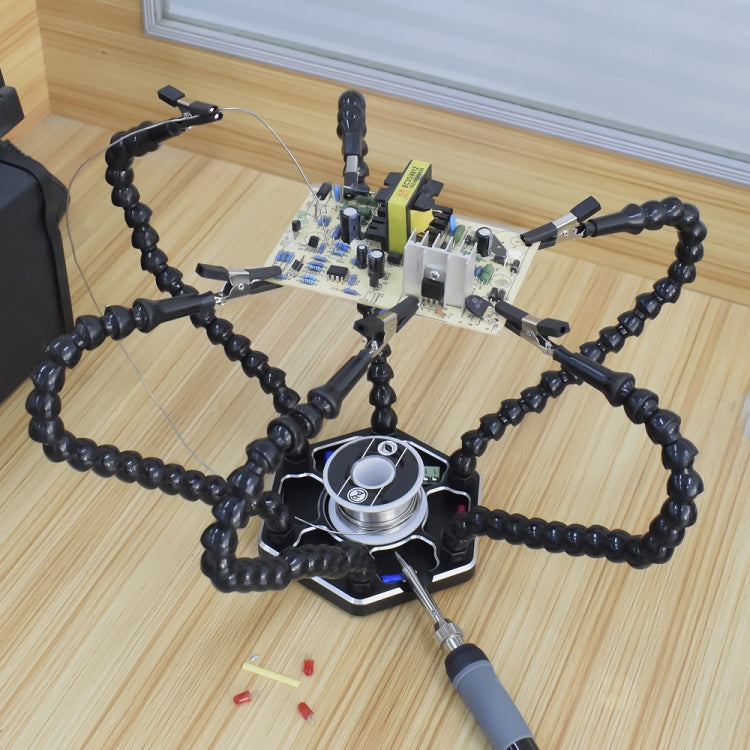 Six-Claw Alligator Clip Fixing Welding Station
