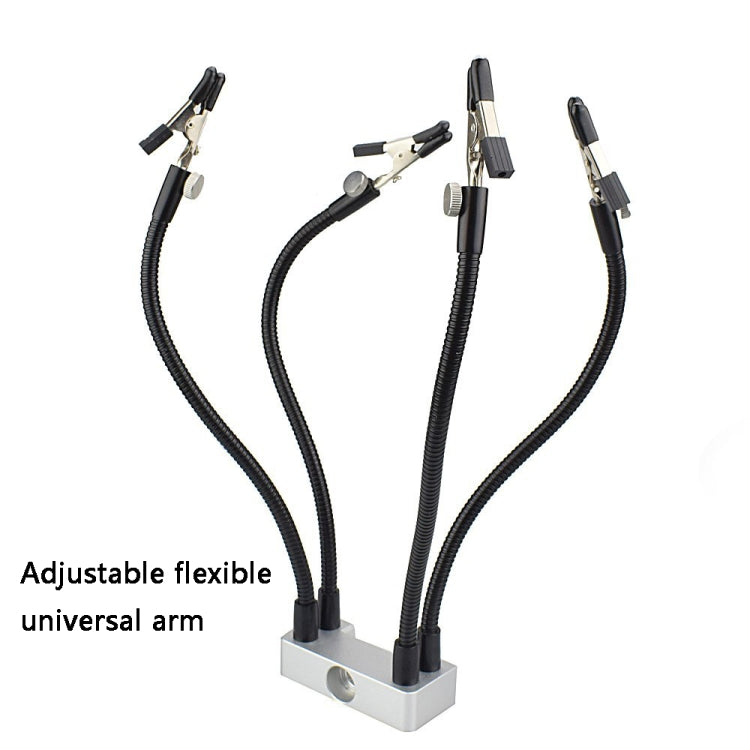 LED Lamp Magnifying Glass 360-Degree Adjustable Welding Table