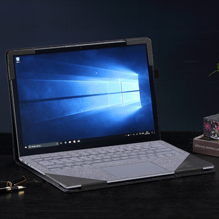 13.5 Inch Multifunctional PU Leather Laptop Sleeve