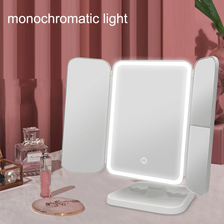430 Three-Sided Folding LED Makeup Mirror Table Lamp