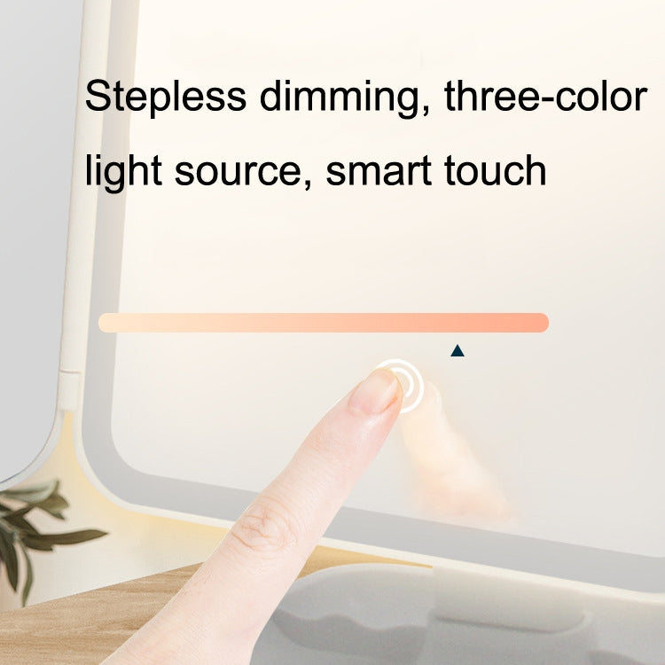 430 Three-Sided Folding LED Makeup Mirror Table Lamp