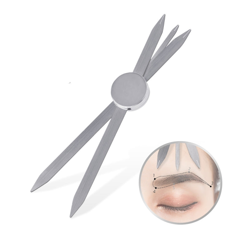 Three-point Positioning Tattoo Measuring Eyebrow Ruler