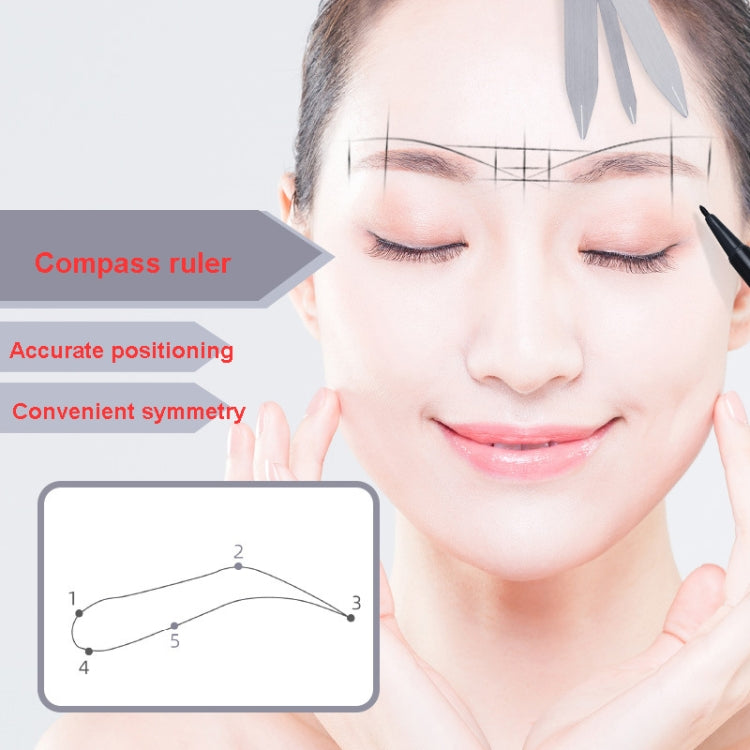 Three-point Positioning Tattoo Measuring Eyebrow Ruler