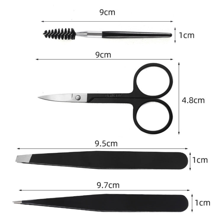 6-In-1 Stainless Steel Eyebrow Trimming Set