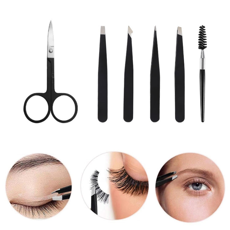 6-In-1 Stainless Steel Eyebrow Trimming Set