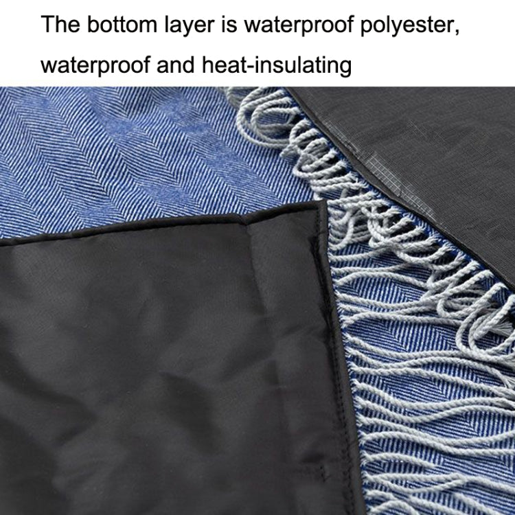 FWP Waterproof Thick Tassel Picnic Mat, Size: 200x150cm