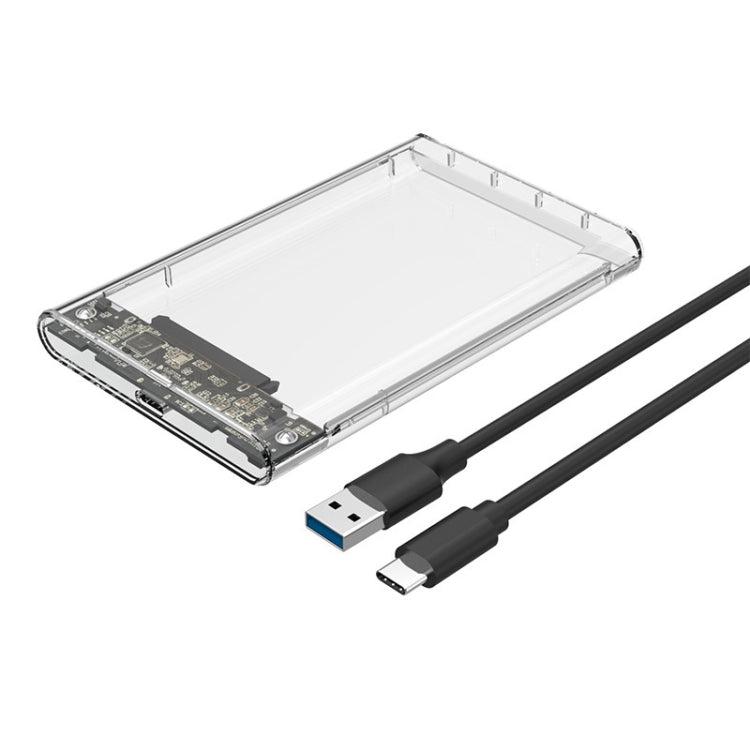 TU31 2.5 Inch USB3.1 TYPE-C Interface Hard Disk Transparent Protective Shell