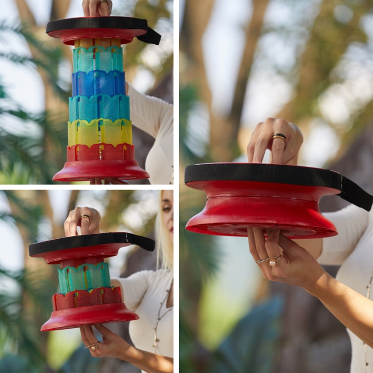 Outdoor Portable Lotus Heightened Folding Telescopic Stool