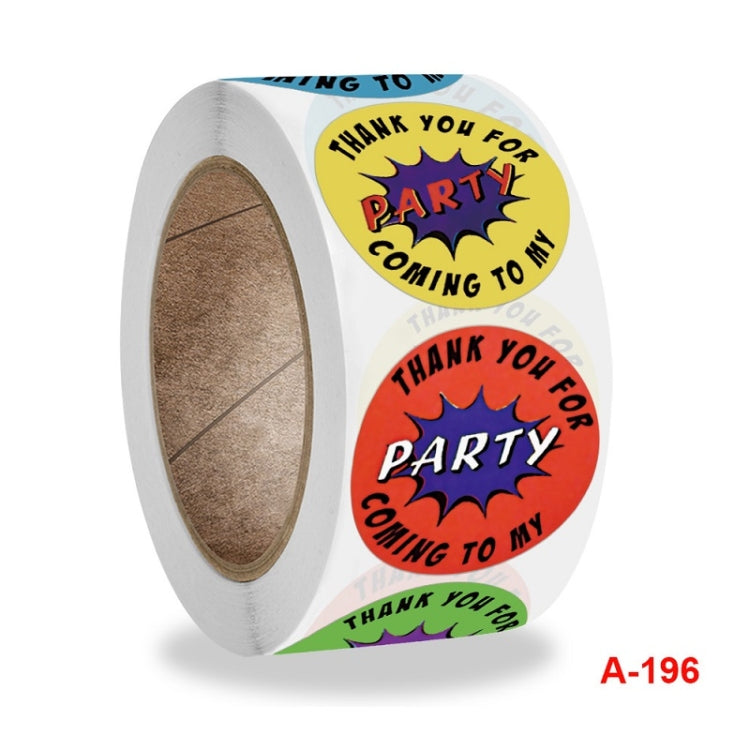 Floral Heart-shaped Thank You Sticker Party Wedding Decoration Label