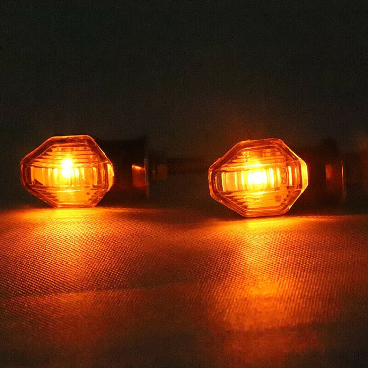 2pcs Motorcycle Steering Lamp Small Shark LED Highlight