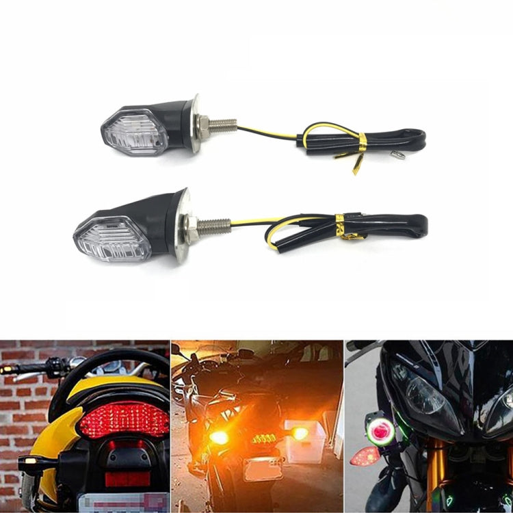 2pcs Motorcycle Steering Lamp Small Shark LED Highlight