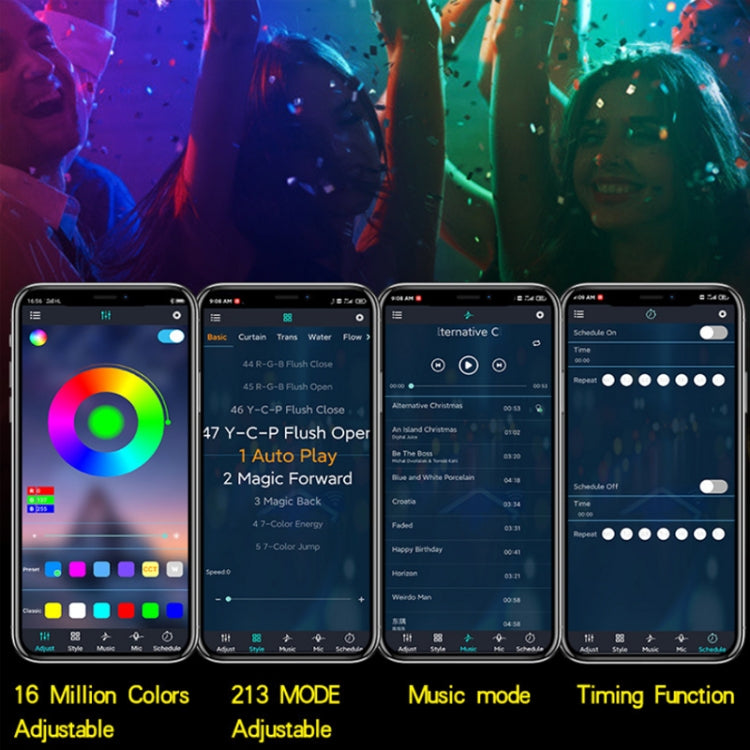 2.4G Remote Control LED Symphony Marquee Light Strip, Length: