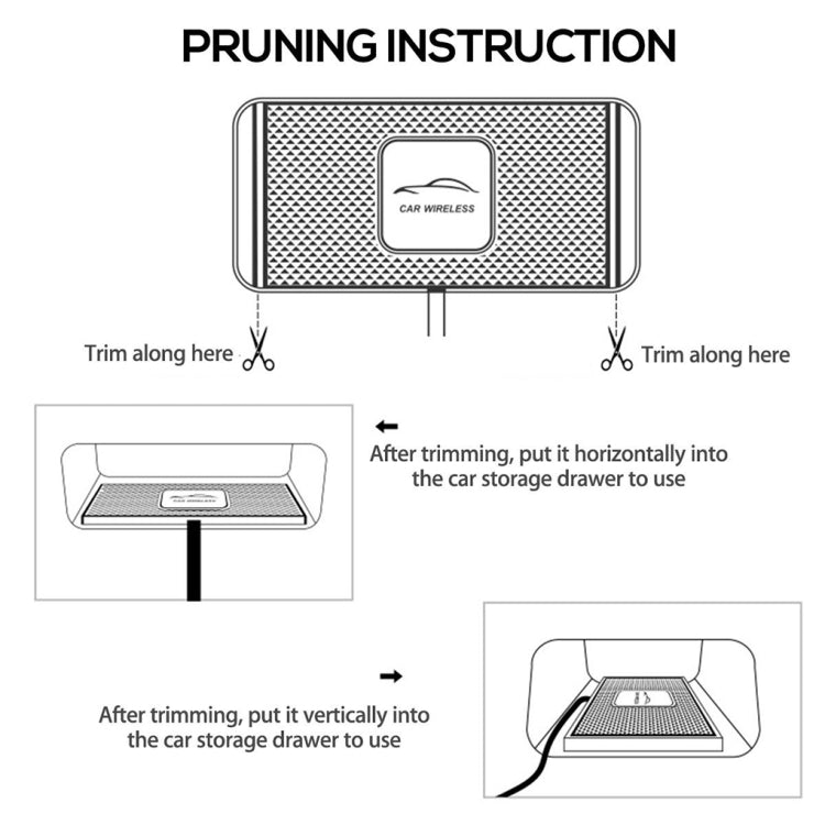 C1 15W Car Anti-Skid Mats Wireless Charger