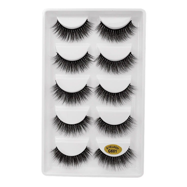 ShiDiShangPin 5 Pairs Mink Fake Eyelashes With Tweezers