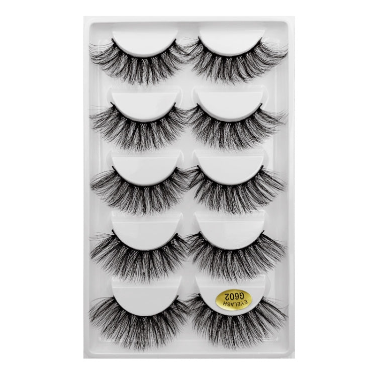 ShiDiShangPin 5 Pairs Mink Fake Eyelashes With Tweezers