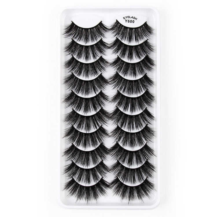 10 Pairs 3D Cat Eye False Eyelashes Naturally Thick And Fluffy Eyelashes