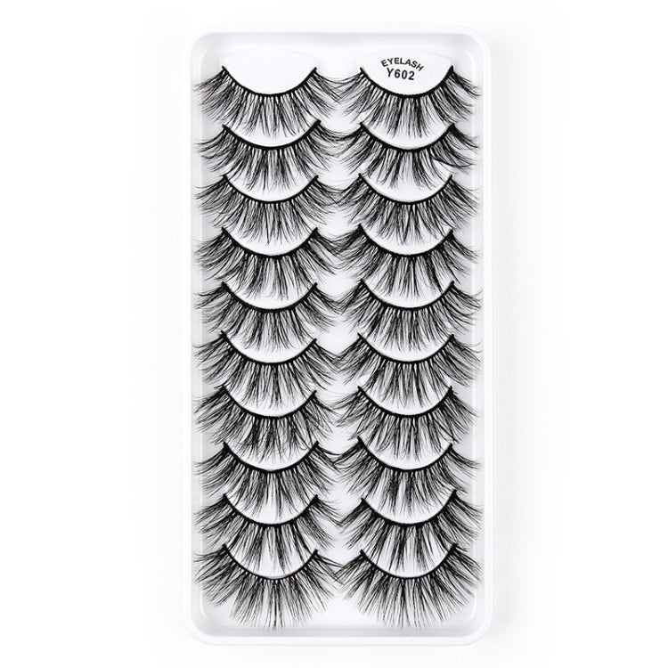 10 Pairs 3D Cat Eye False Eyelashes Naturally Thick And Fluffy Eyelashes