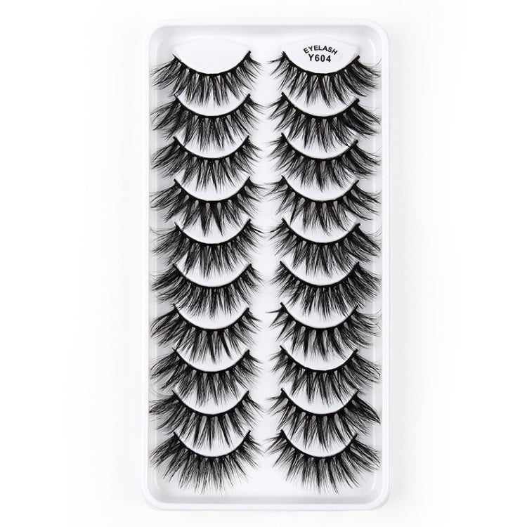 10 Pairs 3D Cat Eye False Eyelashes Naturally Thick And Fluffy Eyelashes