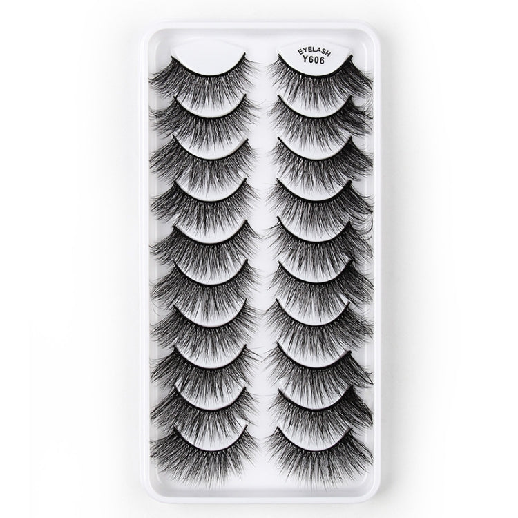 10 Pairs 3D Cat Eye False Eyelashes Naturally Thick And Fluffy Eyelashes