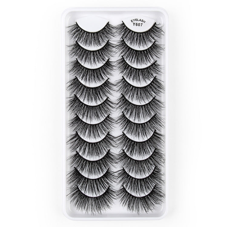 10 Pairs 3D Cat Eye False Eyelashes Naturally Thick And Fluffy Eyelashes