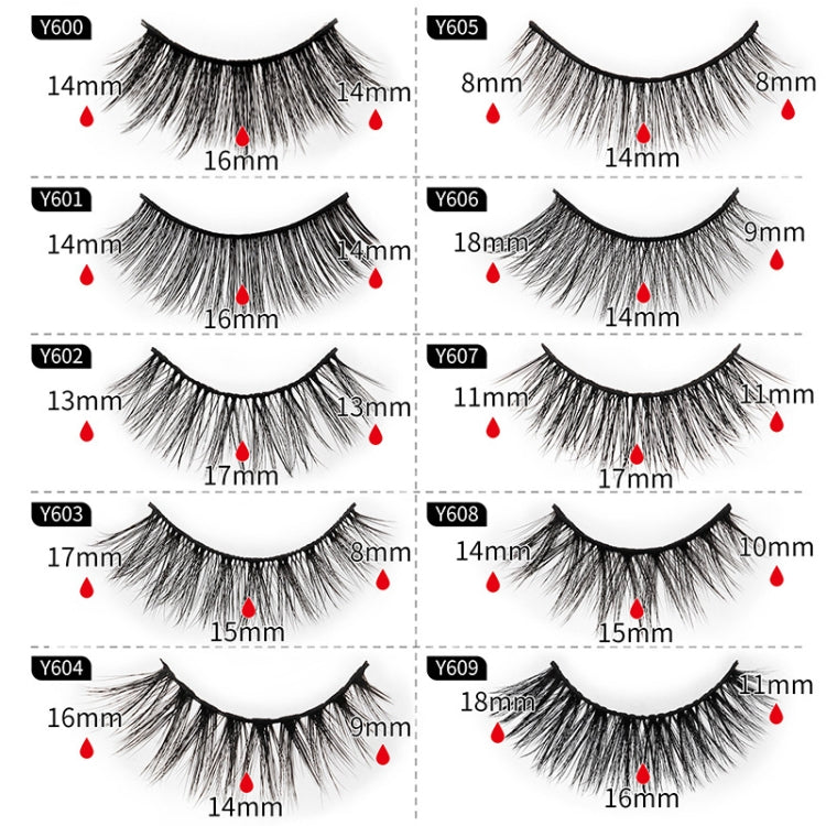 10 Pairs 3D Cat Eye False Eyelashes Naturally Thick And Fluffy Eyelashes