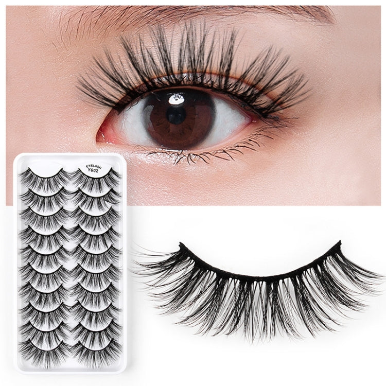 10 Pairs 3D Cat Eye False Eyelashes Naturally Thick And Fluffy Eyelashes