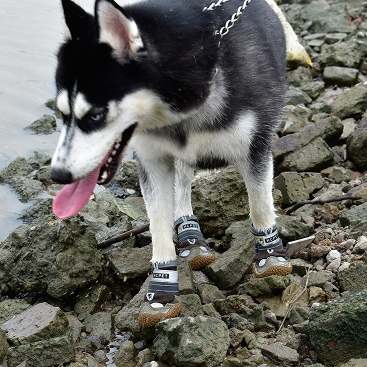 4 PCS / Set HCPET Dog Shoes Breathable Net Dog Shoes