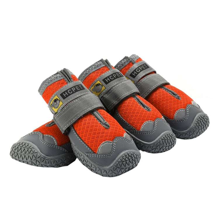 4 PCS / Set HCPET Dog Shoes Breathable Net Dog Shoes
