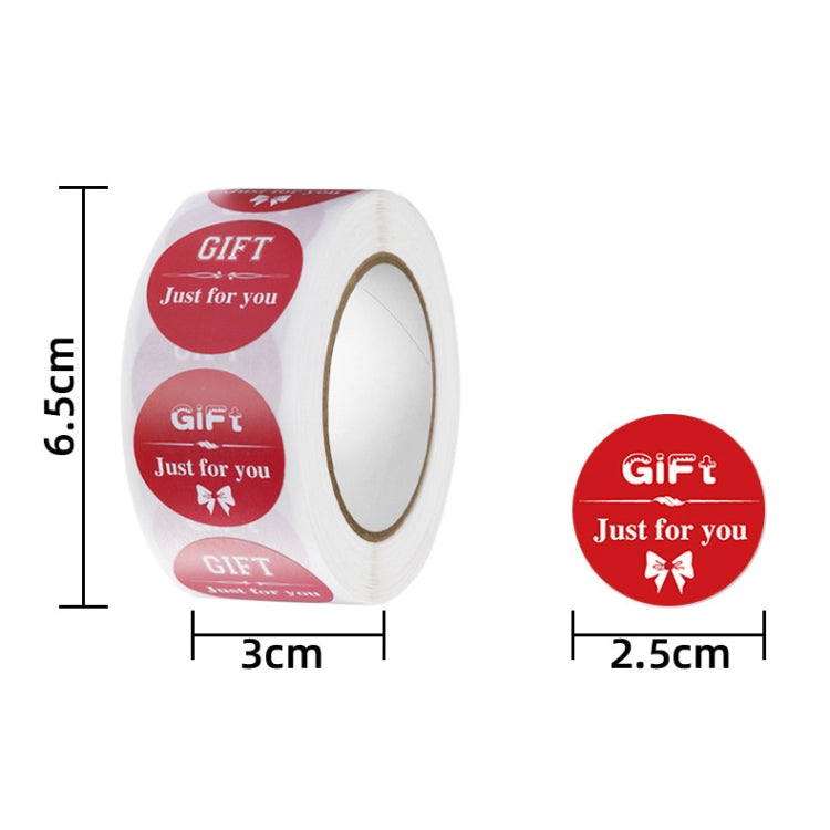 GIFT Just For You Round Sticker Seal Sticker