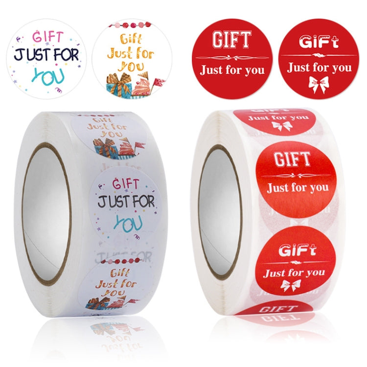 GIFT Just For You Round Sticker Seal Sticker