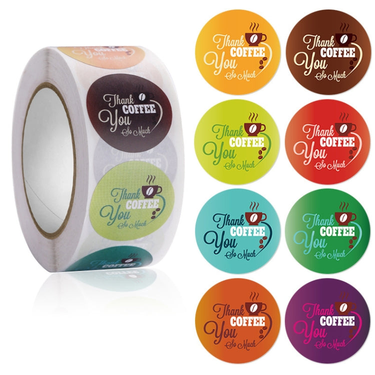 Pearl Milk Tea Cup Thank You Sticker Coffee Shop Sealing Sticker