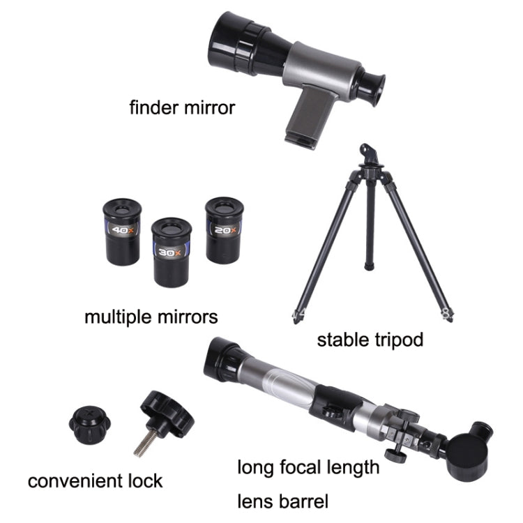 C2130 20X-40X HD Astronomical Telescope With Multi-Eyepiece