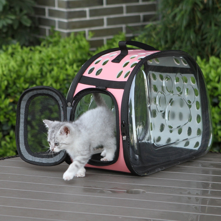 Pet Transparent Space Capsule Outing Package, Size:
