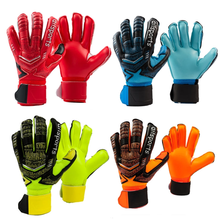 Ailsports ST5511 1 Pair Goalkeeper Thicken Latex Fingers Protection Gloves
