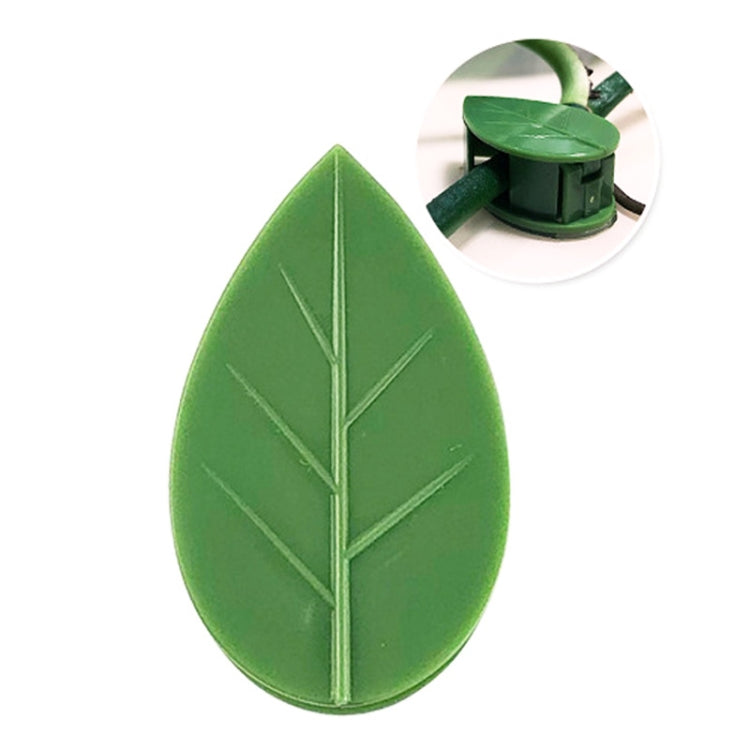 10pcs /Pack Vines Green Plants Indoor Finishing Clips Green Dill Fixer