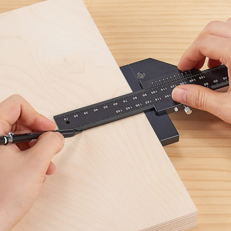 T072 Woodworking Multifunctional Aluminum Alloy Marking Ruler