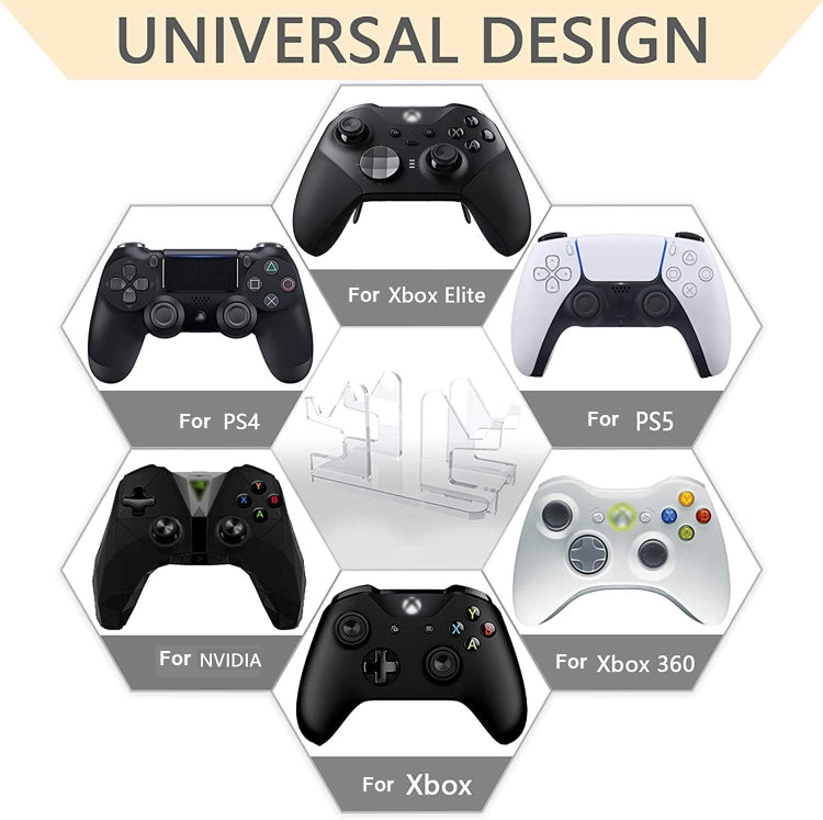 Transparent Acrylic Game Console Handle Stand Display Stand For Xbox Elite / PS4 / PS5 / Xbox / NVIDIA