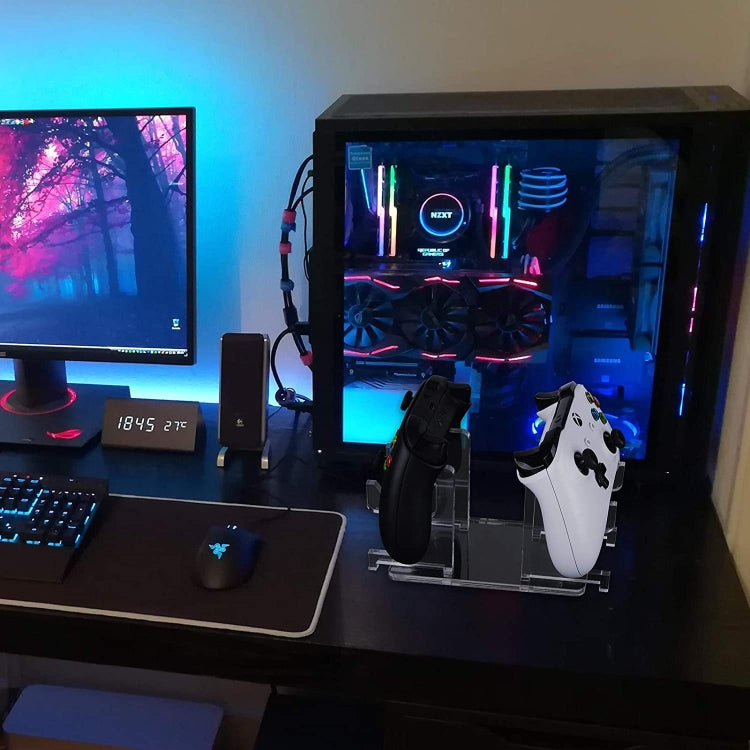 Transparent Acrylic Game Console Handle Stand Display Stand For Xbox Elite / PS4 / PS5 / Xbox / NVIDIA