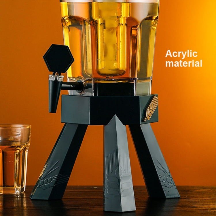 3L Wine Cannon Bar Beer Barrel With Faucet Coke Barrel Container