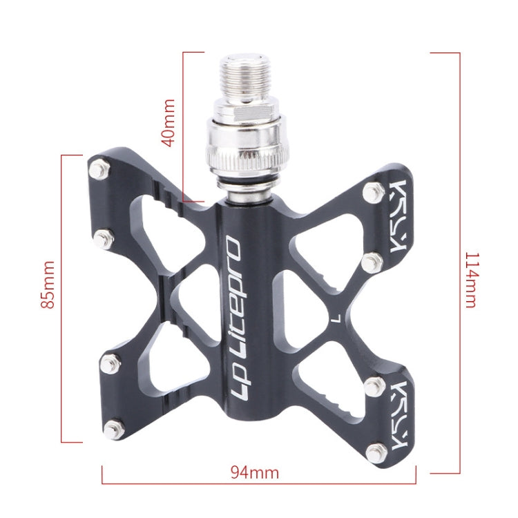 LP LitePro K5 Folding Bkie Aluminum Alloy Bearin Pedals