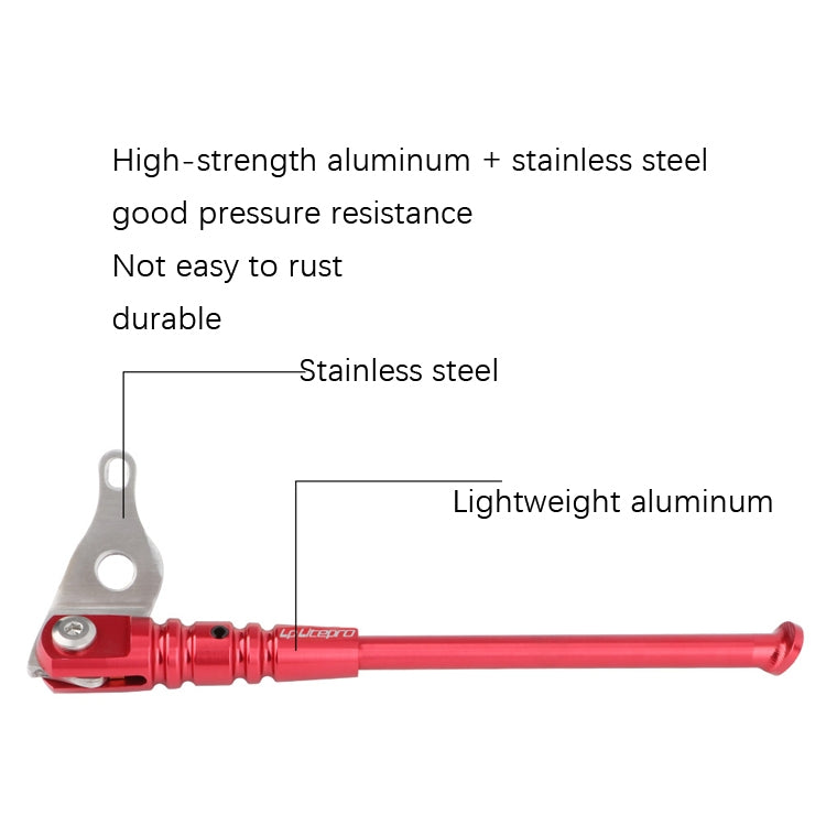 LP LitePro Folding Bike Aluminum Alloy Foot Support